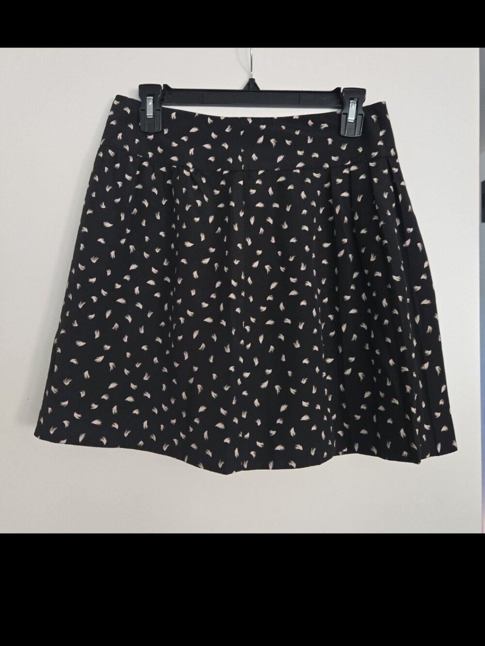 Ann Taylor Loft Black Printed A-Line Skirt - Women's Skirt